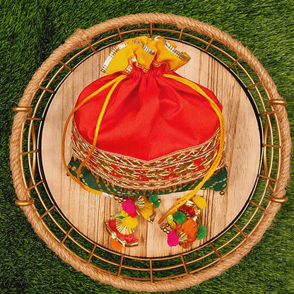 Lehriya Potli Gifting Bag Red