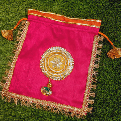 Gota Potli Gifting Bag Pink