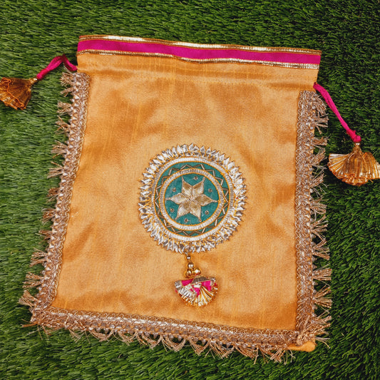 Gota Potli Gifting Bag Yellow