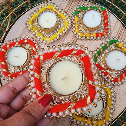 Festive Tea Light Candle Holder ( Set of 7) - Urban Roots