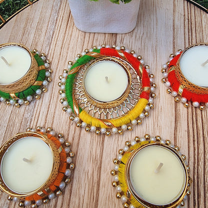 Festive Tea Light Candle Holder ( Set of 5) - Urban Roots