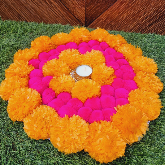 Rangoli Mat With Tea Light Holder - Urban Roots