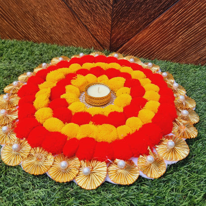 Rangoli Mat With Tea Light Holder - Urban Roots