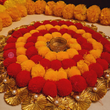 Rangoli Mat With Tea Light Holder - Urban Roots