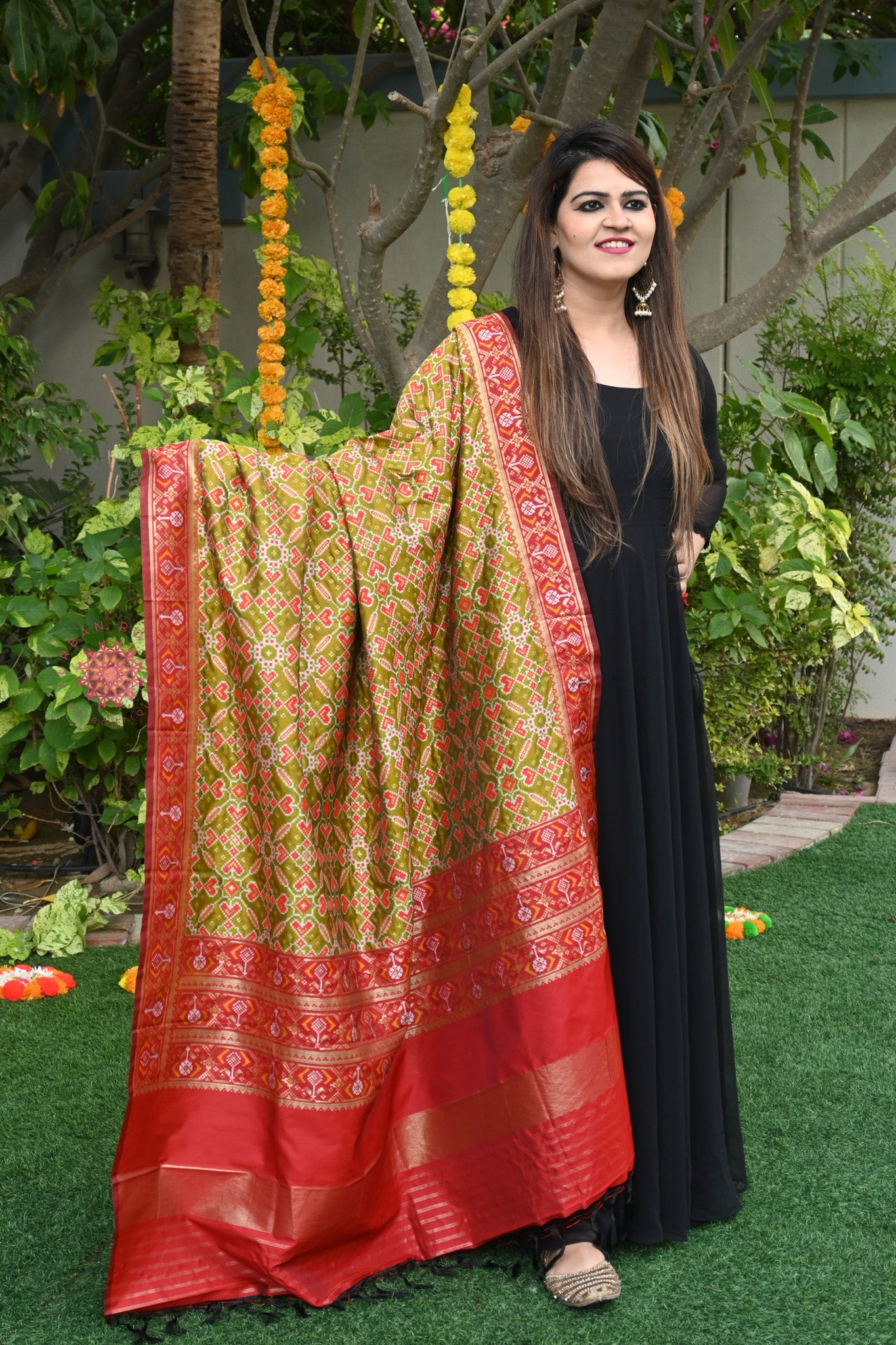 Patola Silk Dupatta - Urban Roots