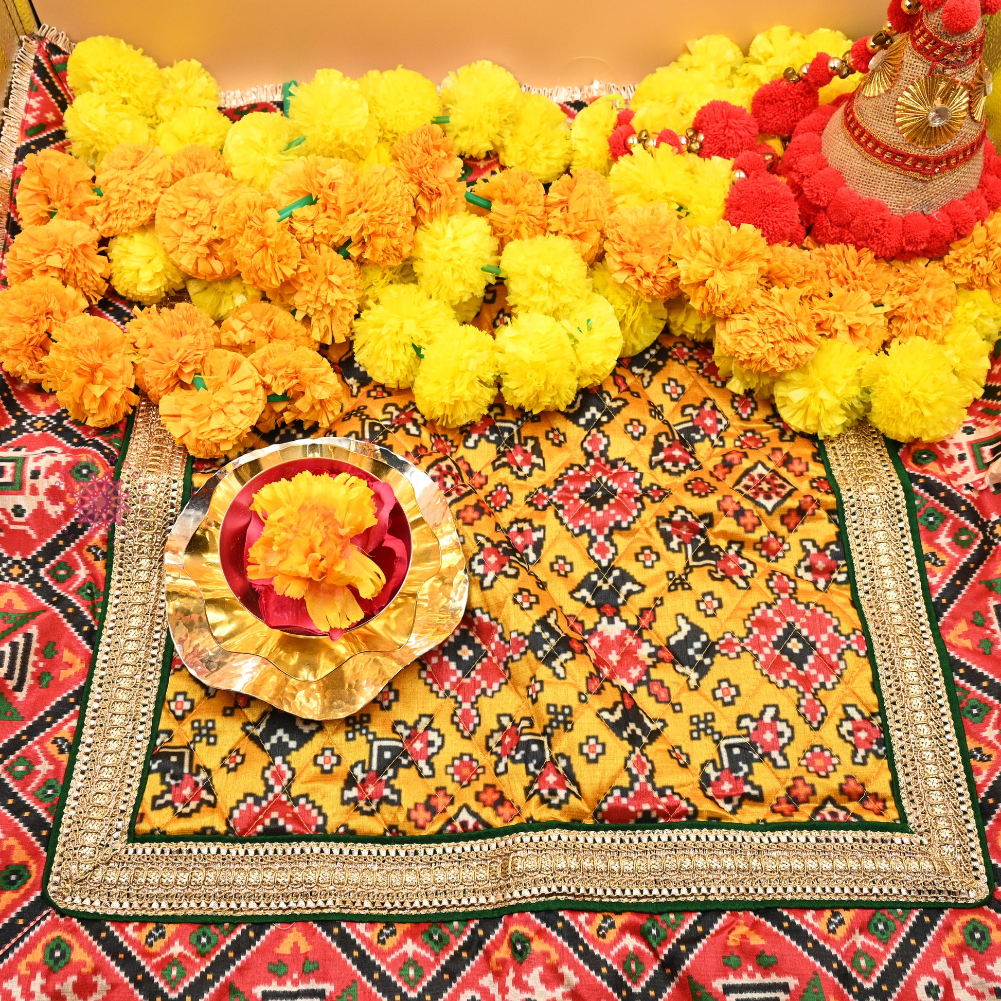 Puja Aasan With Thaal Cover - Urban Roots