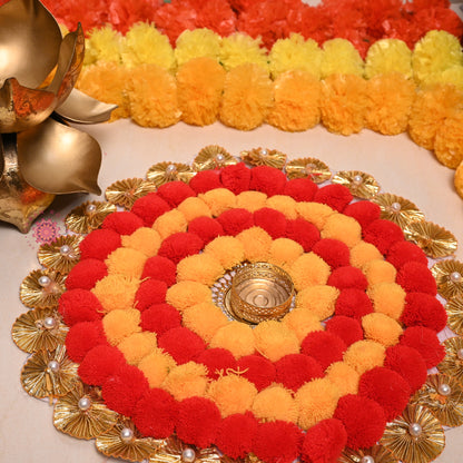 Rangoli Mat With Tea Light Holder - Urban Roots