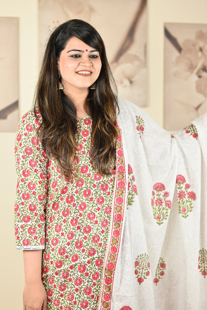 Hand Block Printed Stitched Sharara - Urban Roots