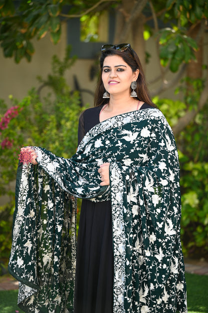 Parsi Gara Embroided Georgette Dupatta