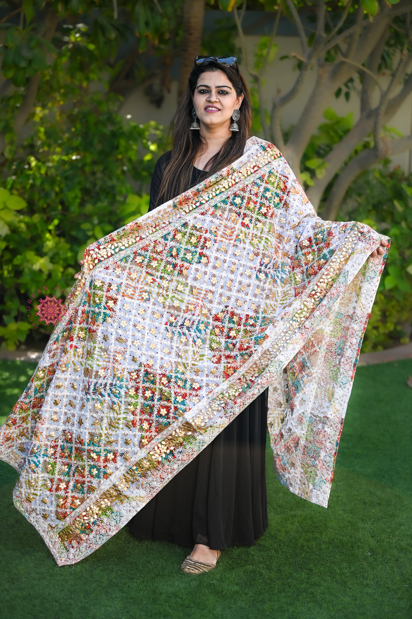 Gota Work Georgette Dupatta