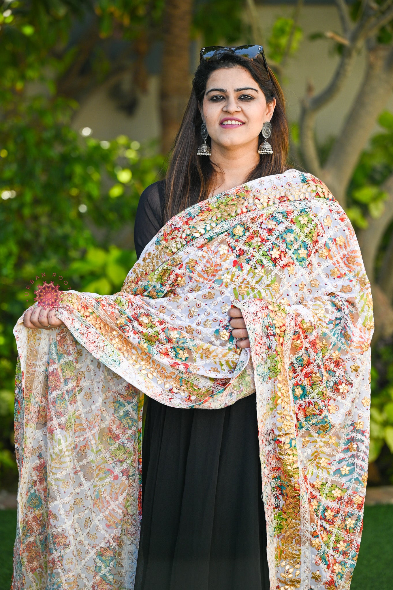 Gota Work Georgette Dupatta