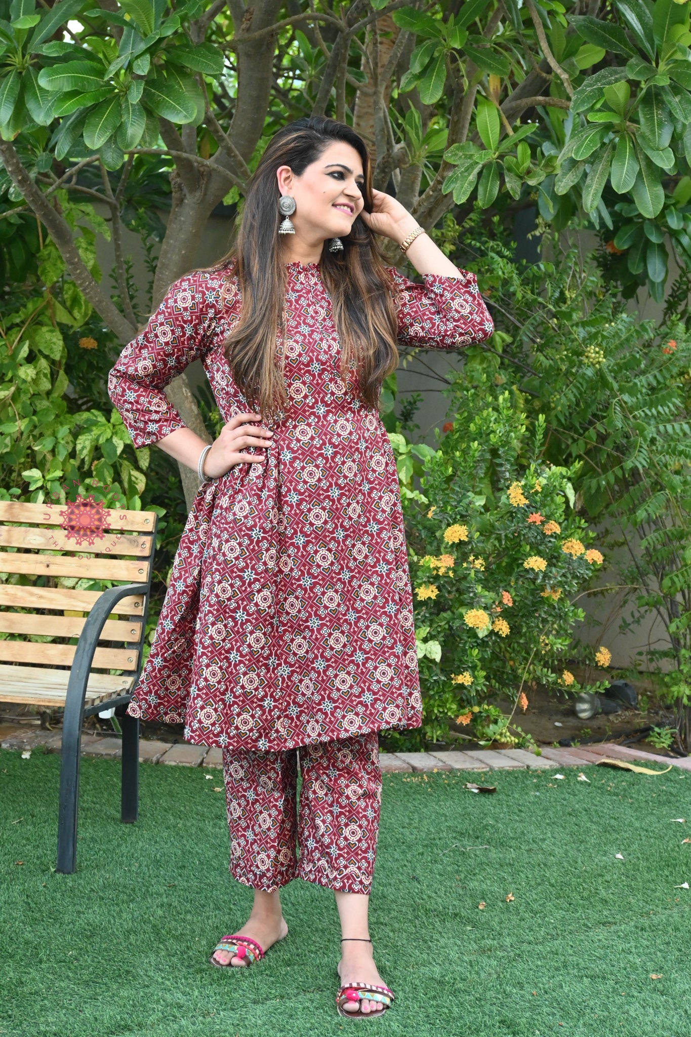 Cotton Printed Co-ord Set - Urban Roots