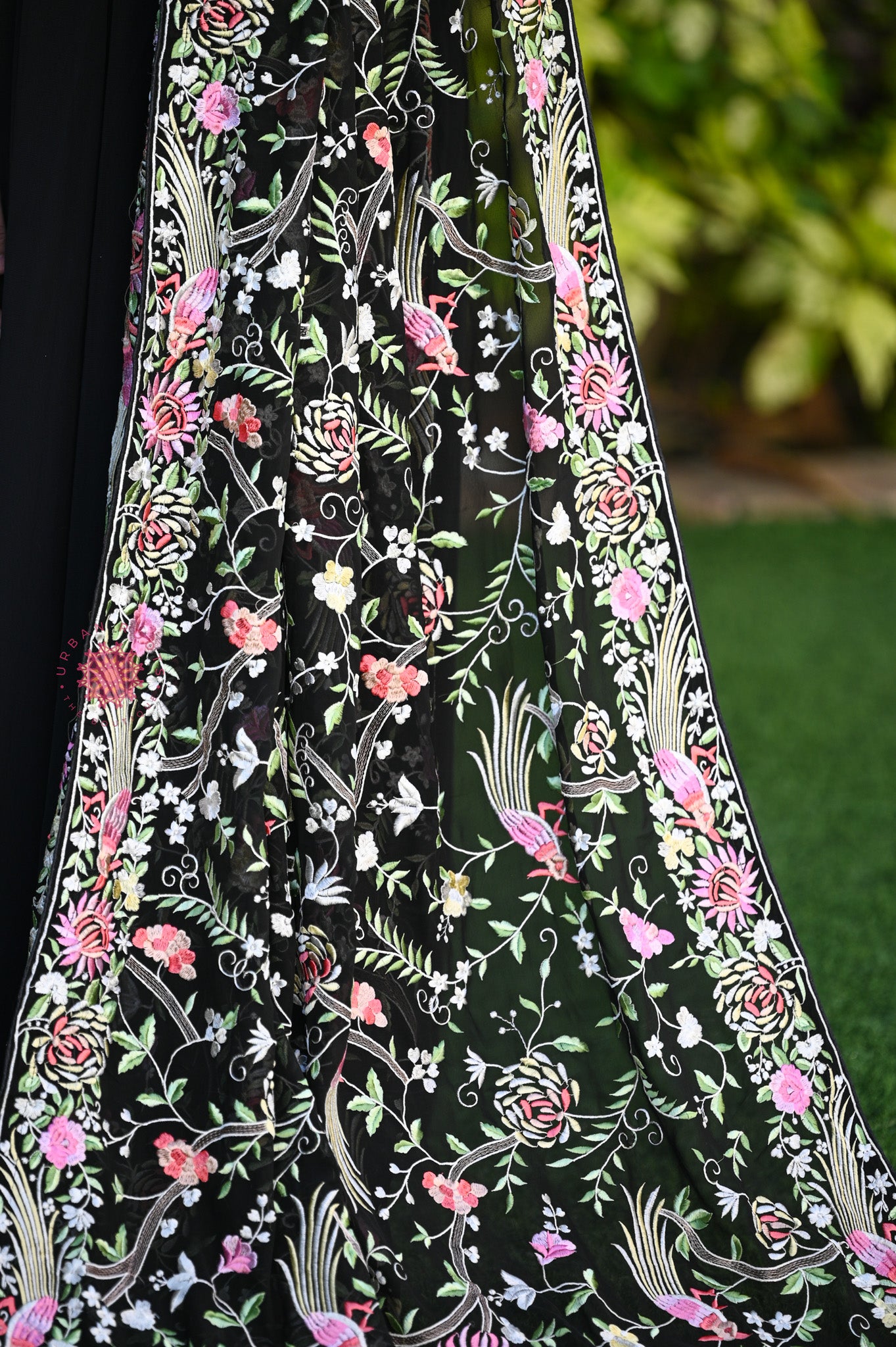 Parsi Gara Embroided Georgette Dupatta