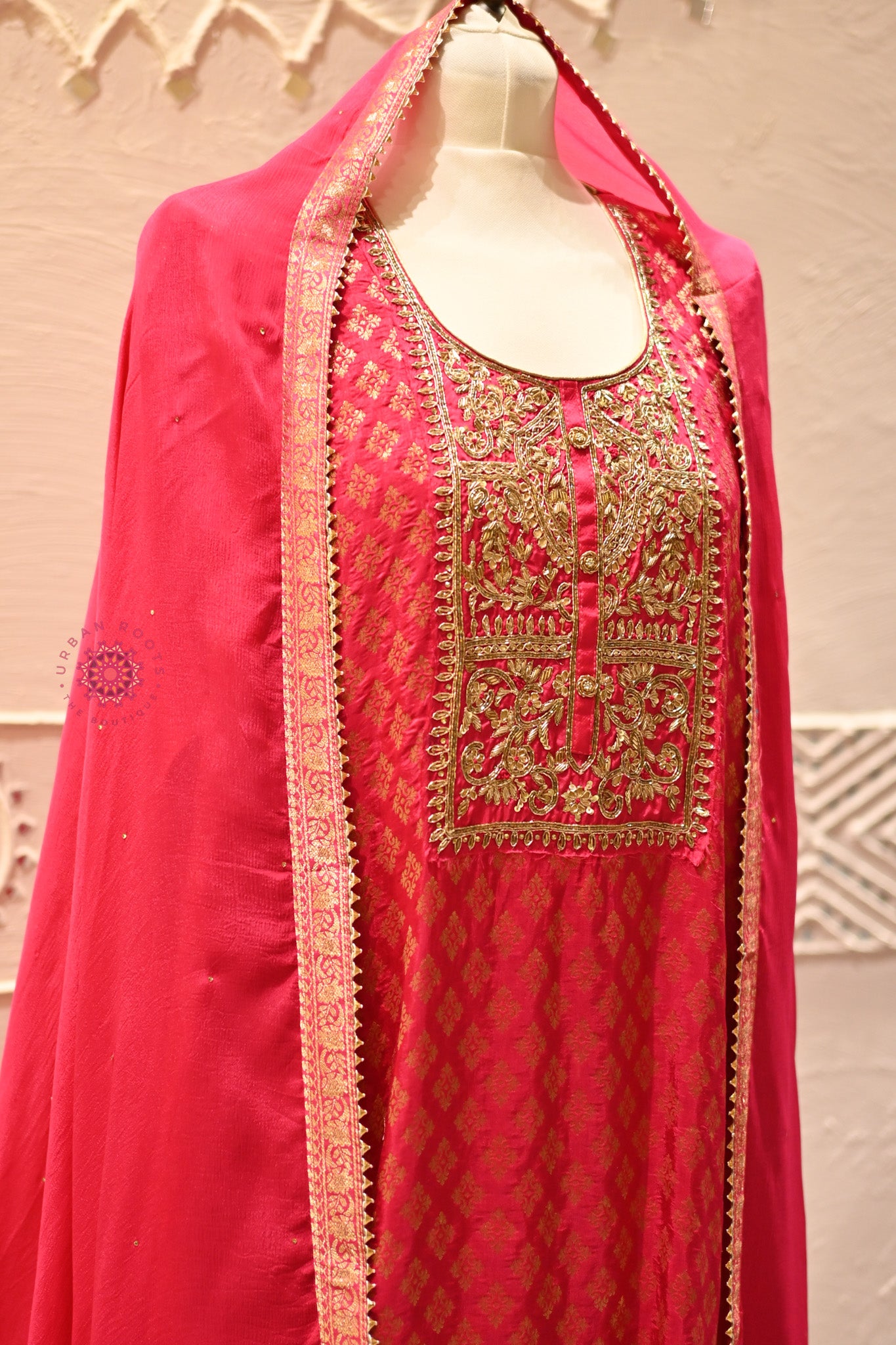 Festive Suit With Silk Dupatta - Urban Roots