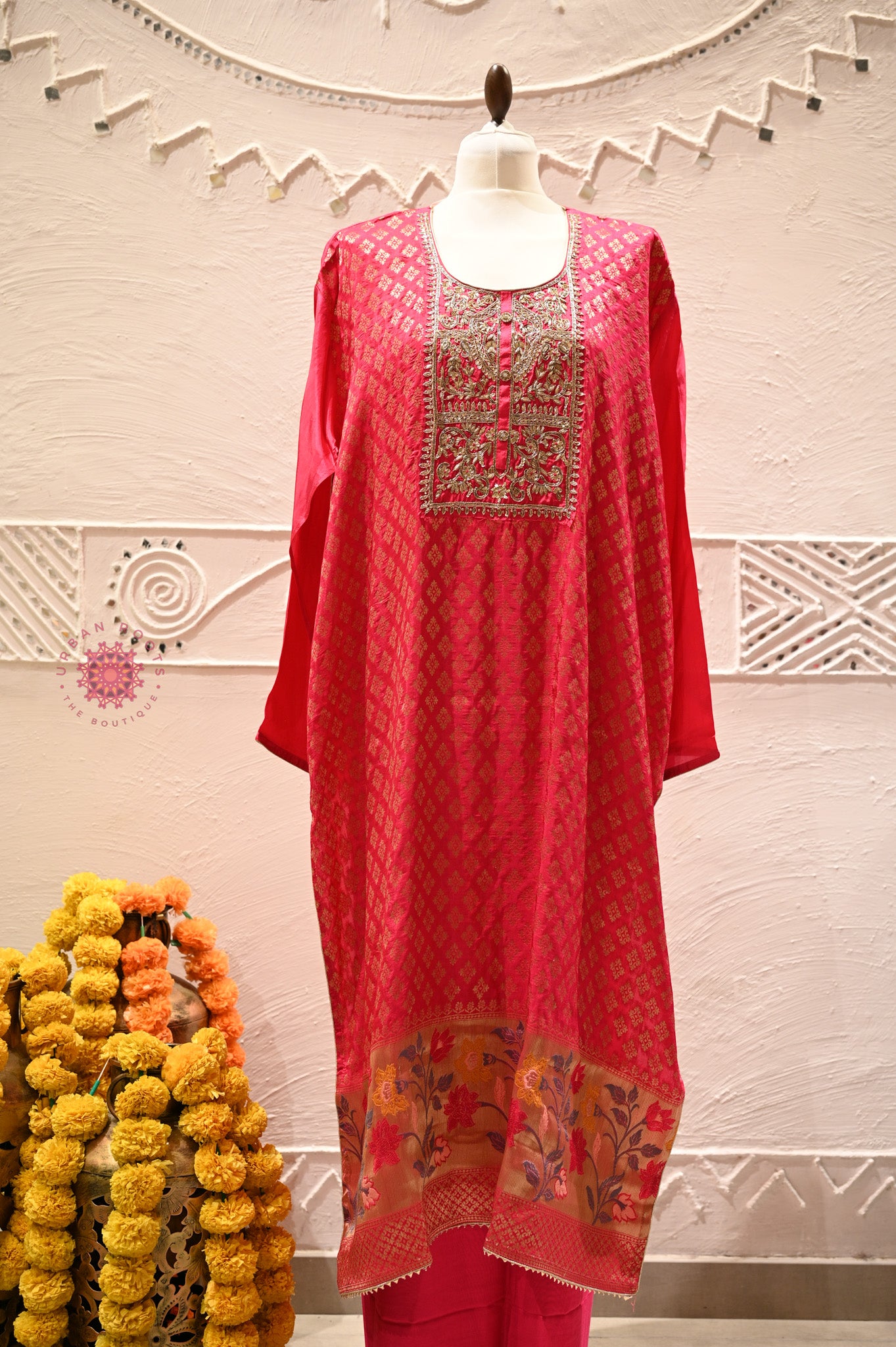 Festive Suit With Silk Dupatta - Urban Roots