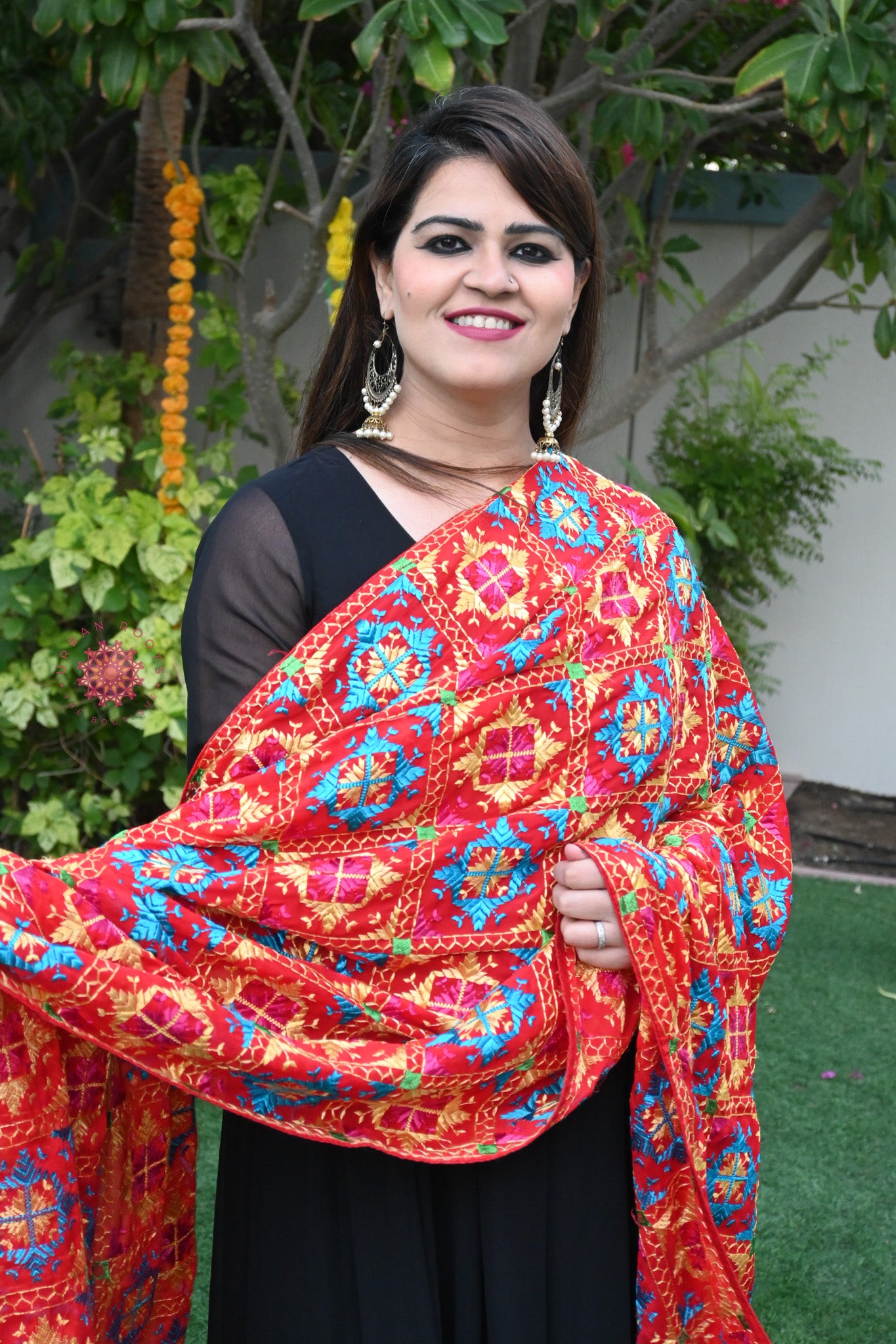 Chinon Phulkari Dupatta - Urban Roots