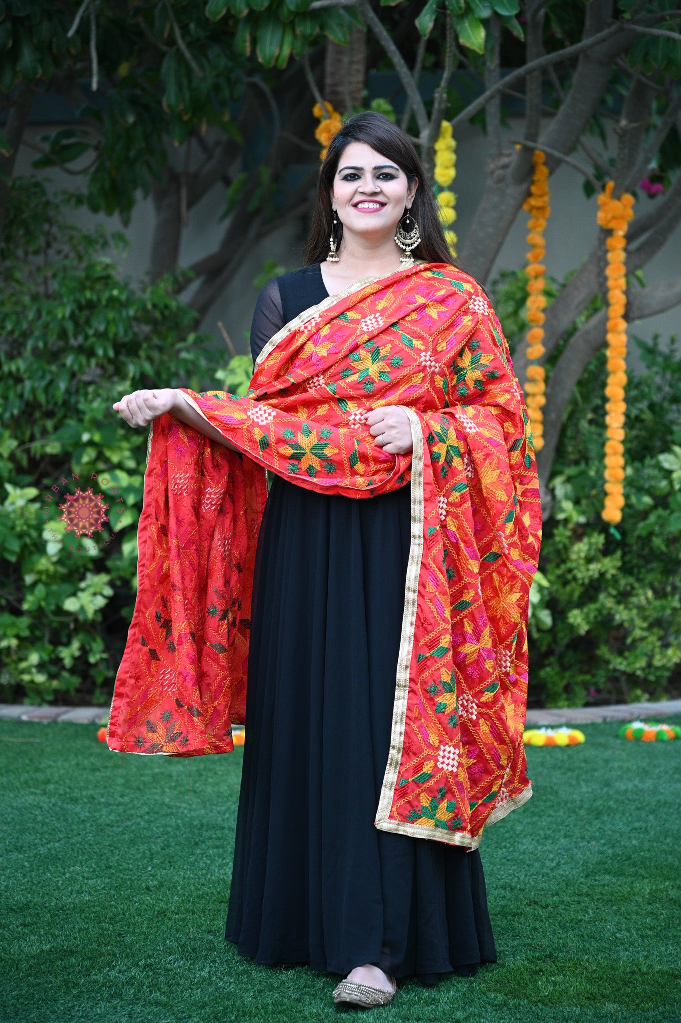 Chinon Phulkari Dupatta - Urban Roots