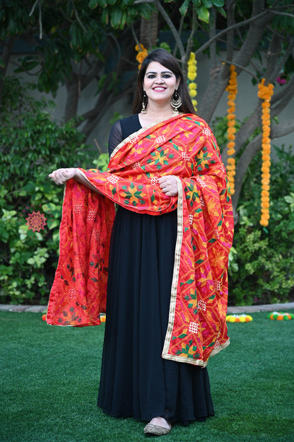 Chinon Phulkari Dupatta - Urban Roots