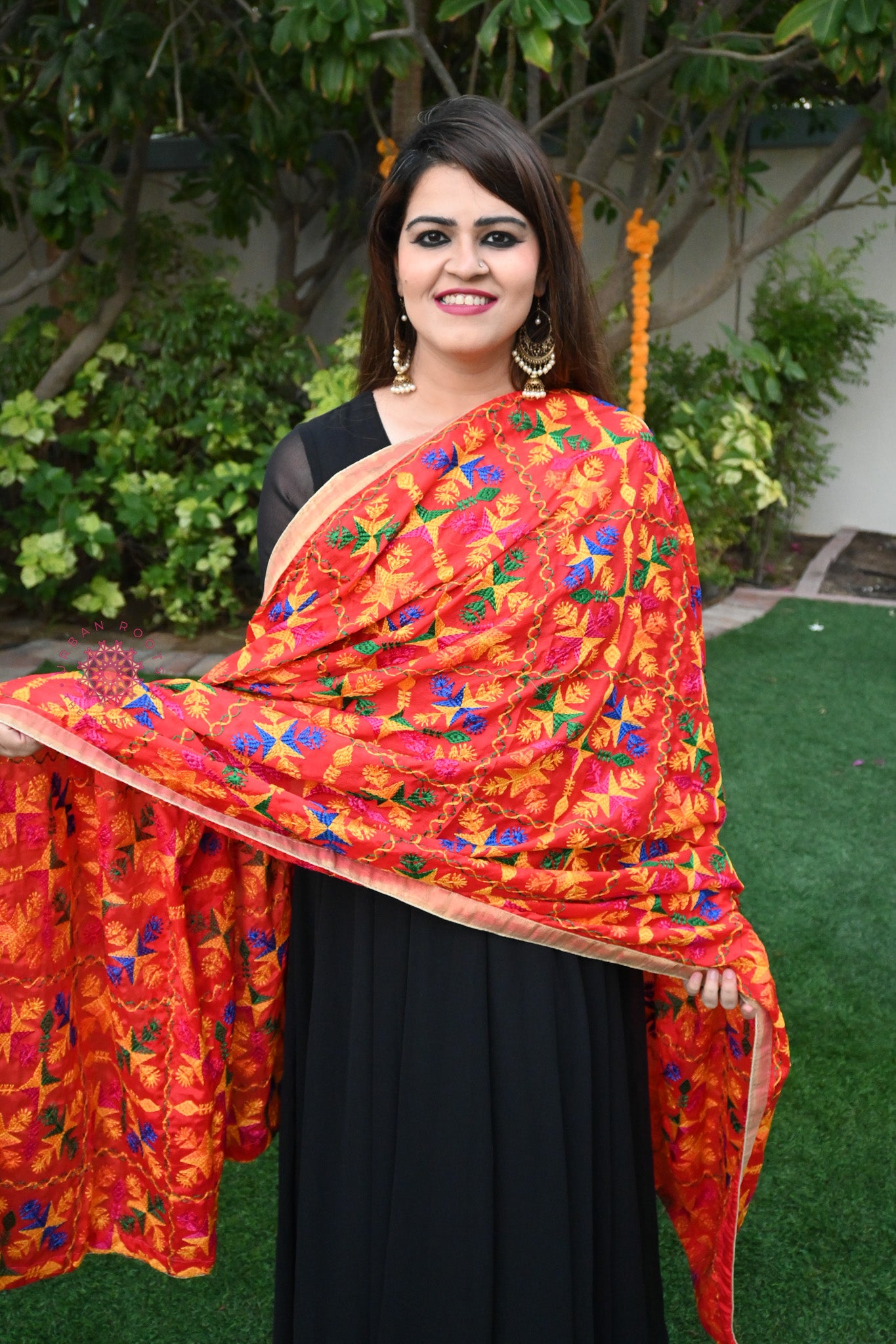 Chinon Phulkari Dupatta - Urban Roots