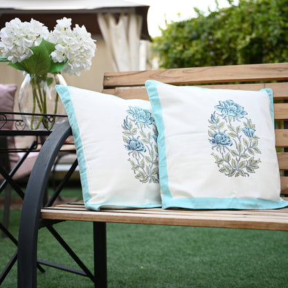 Hand Block Printed Cushion Cover (Set of 2) - Urban Roots