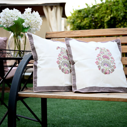 Hand Block Printed Cushion Cover (Set of 2) - Urban Roots