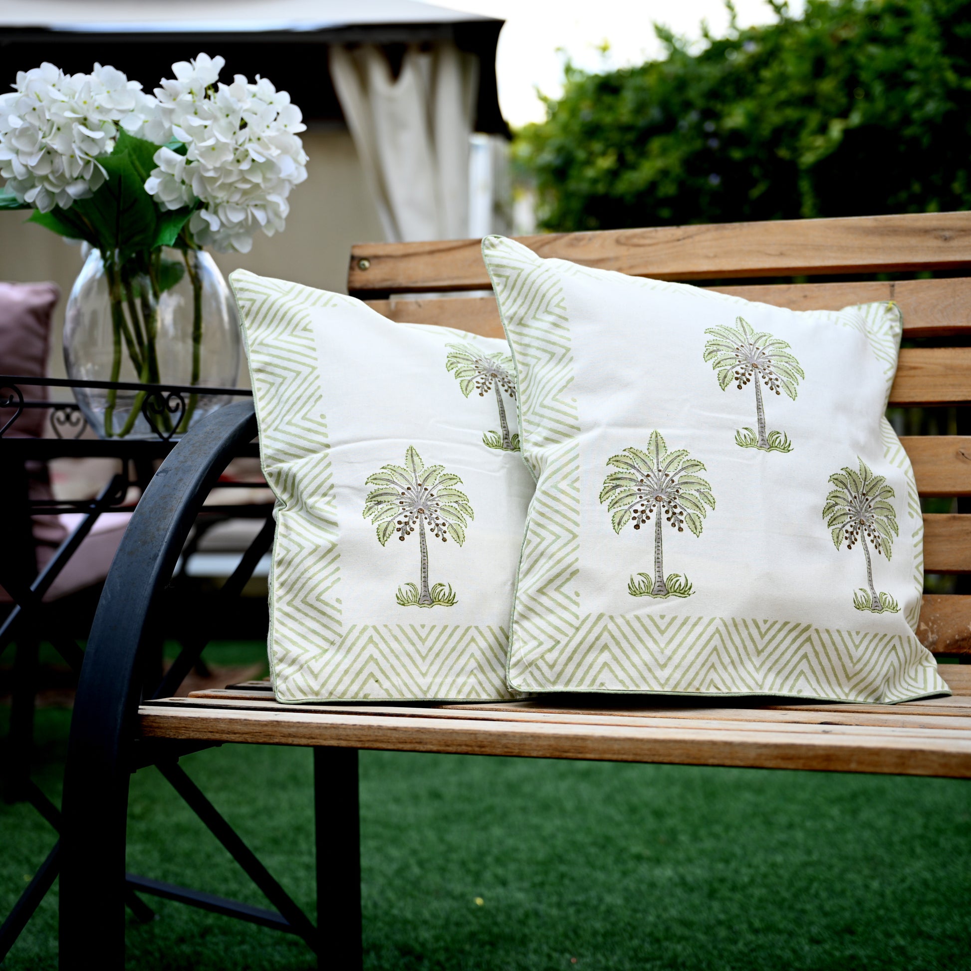 Hand Block Printed Cushion Cover (Set of 2) - Urban Roots