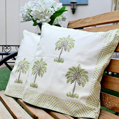 Hand Block Printed Cushion Cover (Set of 2) - Urban Roots