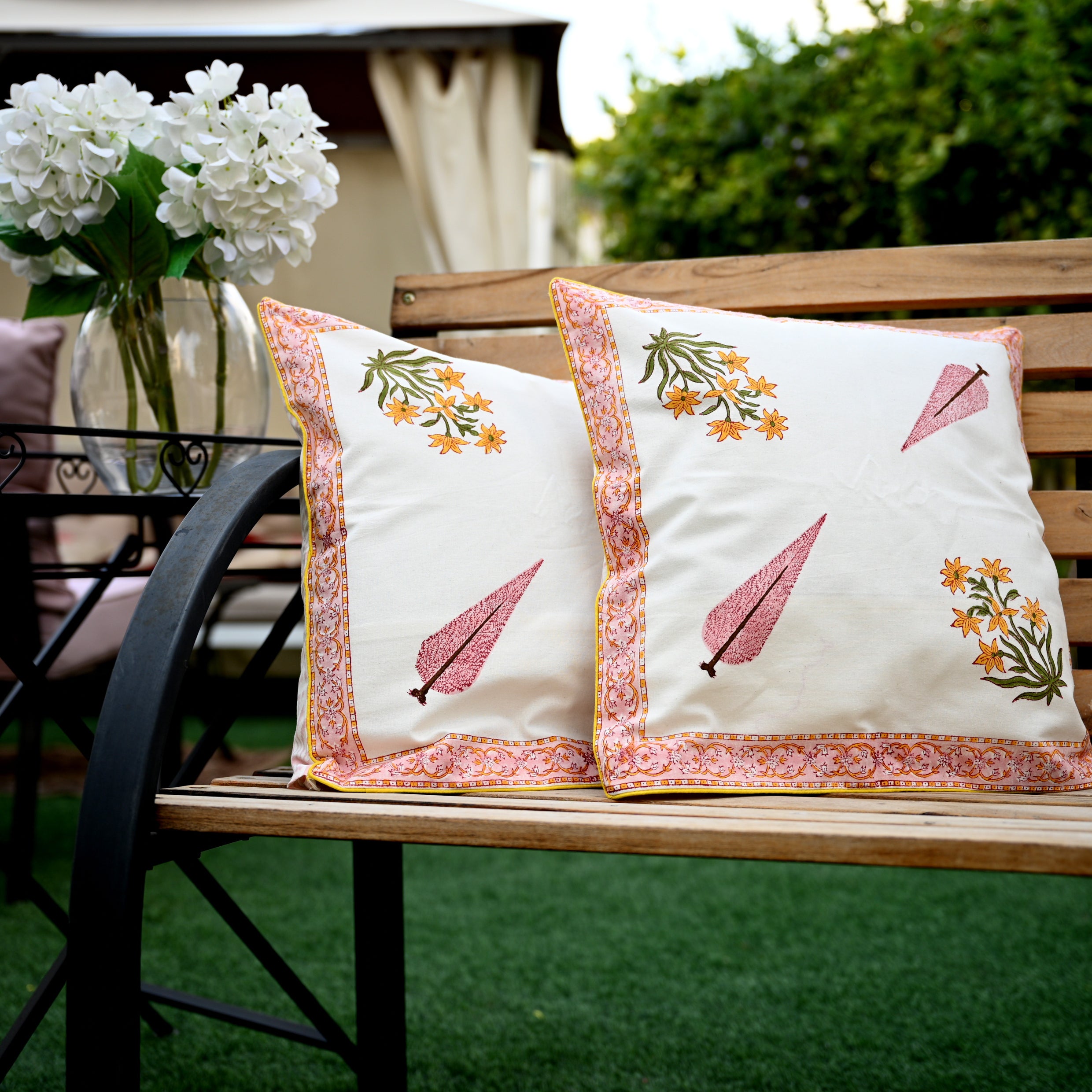 Hand block 2025 printed cushion covers