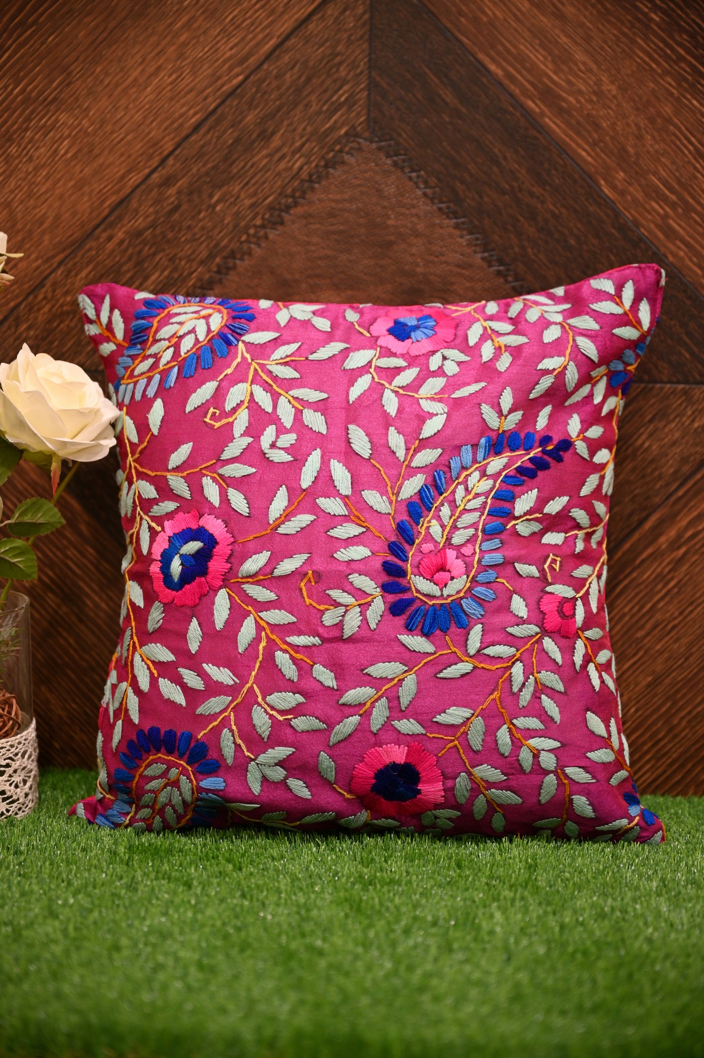 Phulkari Cushion Cover (Set of 2) - Urban Roots