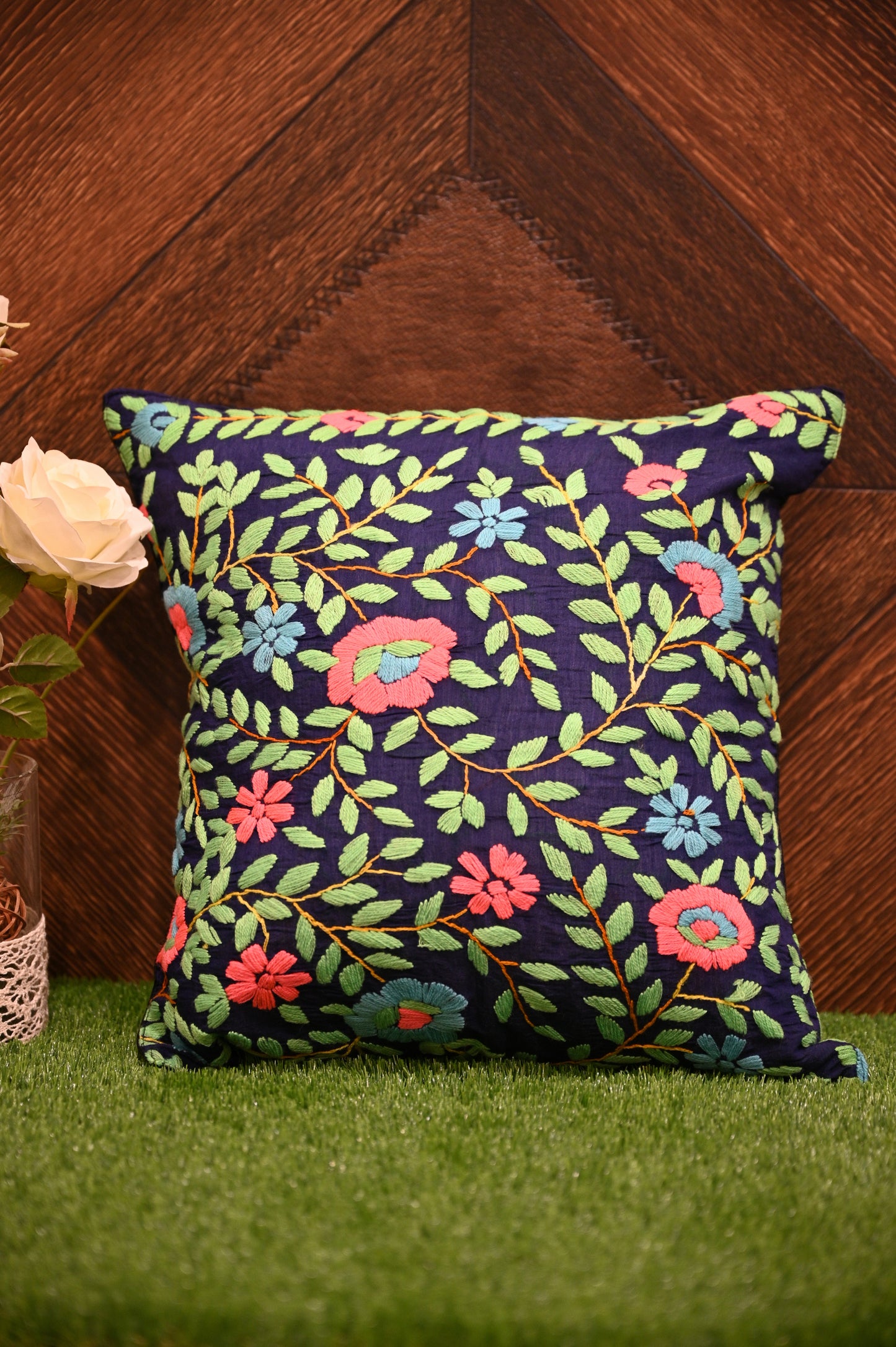 Phulkari Cushion Cover (Set of 2) - Urban Roots