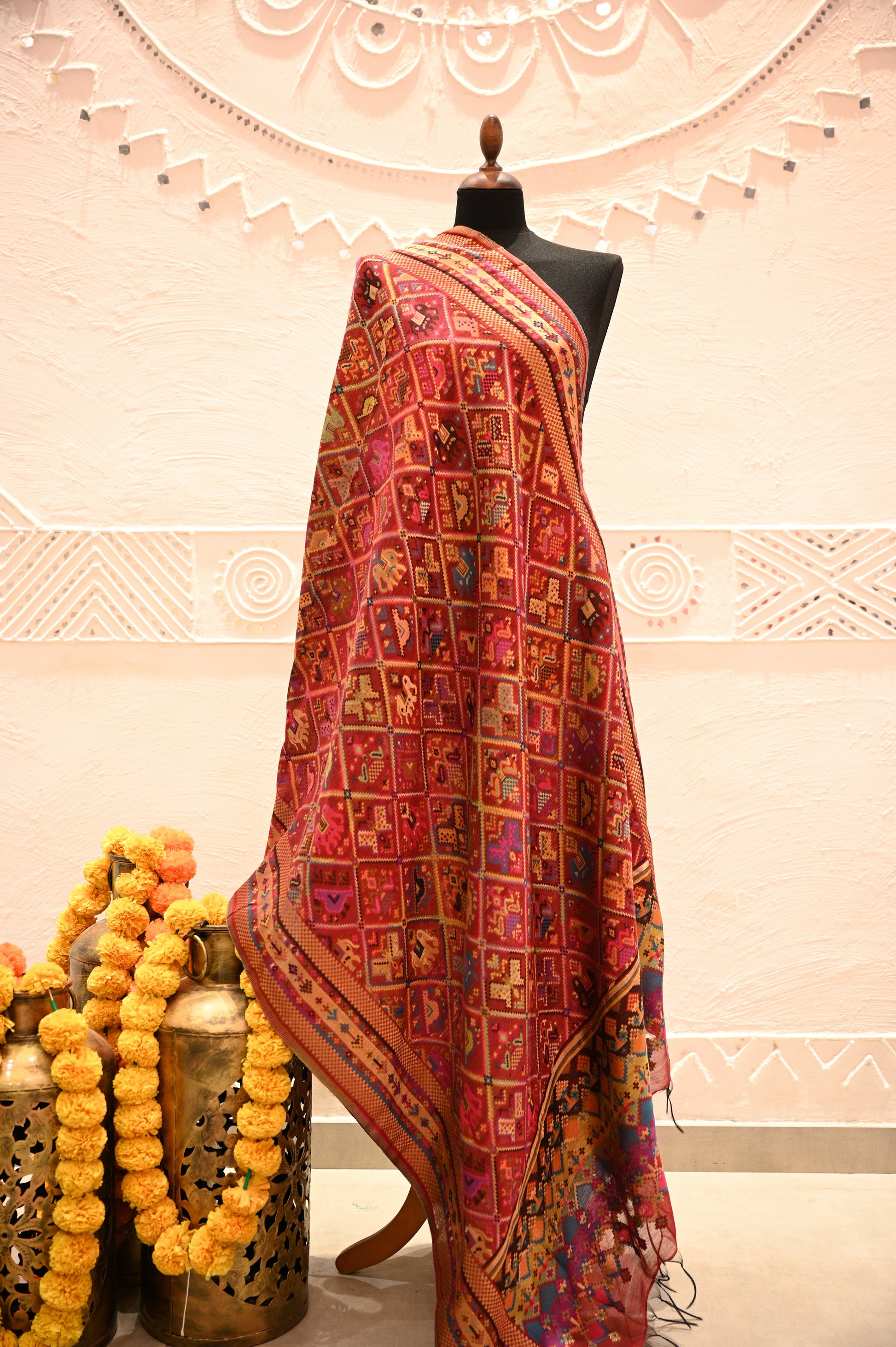 Pure Patola Silk Dupatta - Urban Roots