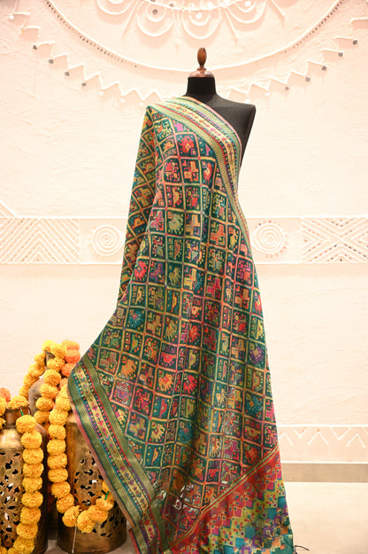 Pure Patola Silk Dupatta - Urban Roots