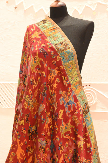 Pure Patola Silk Dupatta - Urban Roots