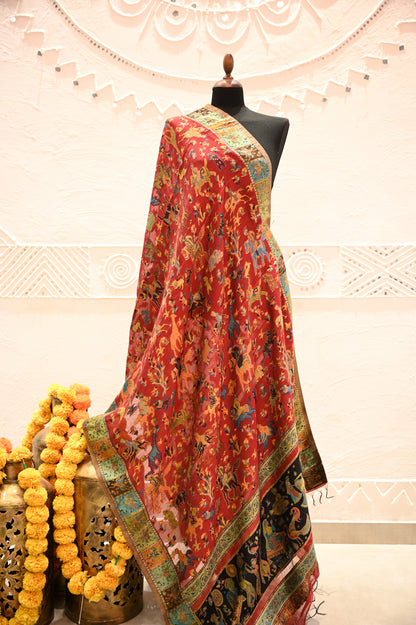 Pure Patola Silk Dupatta - Urban Roots